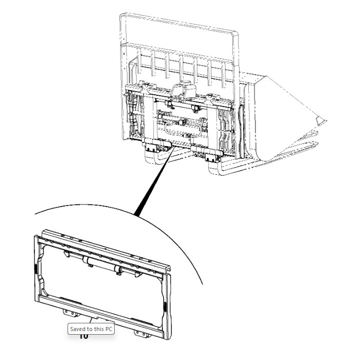 Carriage sideshift quick detach assy